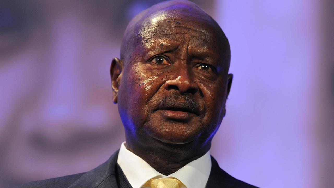 Yoweri Musev, président de l'Ouganda, dont le pays est également accusé par l'ONU de soutenir les insurgés congolais. [Carl Court]
