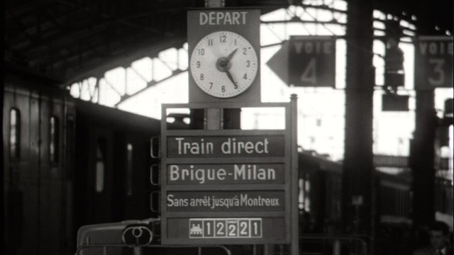 Une gare suisse [TSR 1963]