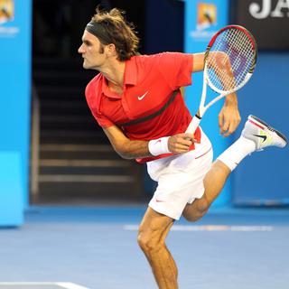 Federer ne s'est pas gêné de mettre une claque à l'Australien. [David Crosling]
