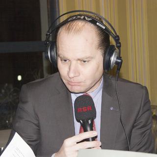 12.02.2012: Philippe Leuba (PLR), candidat au Conseil d'Etat. [Stefania Malorgio]