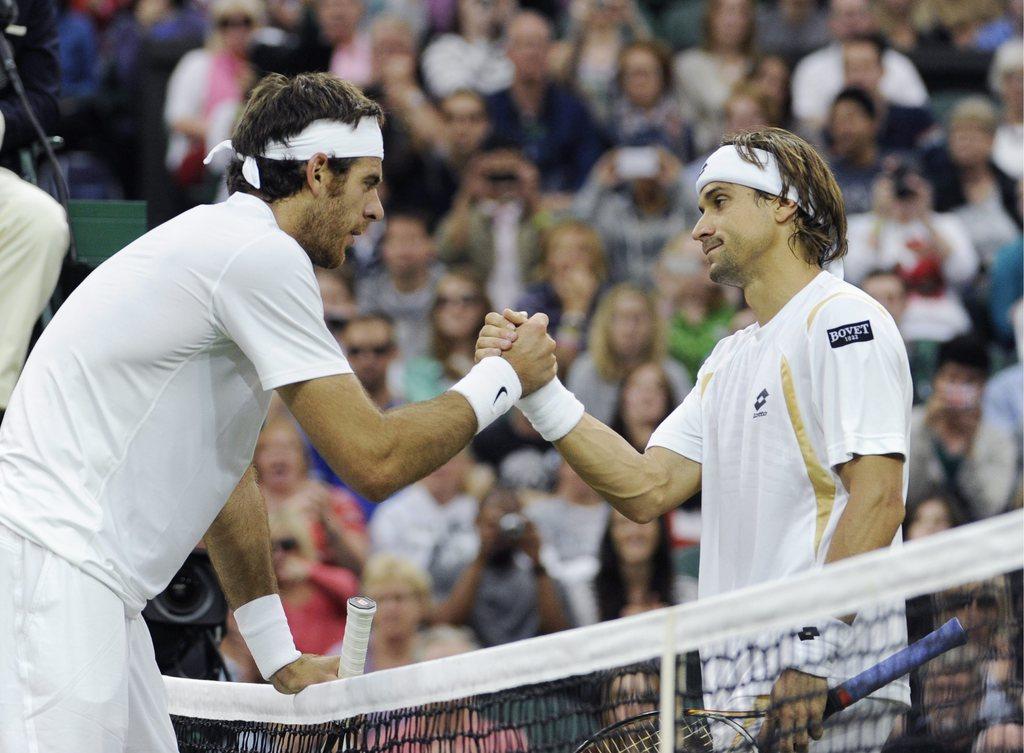 David Ferrer n'a fait qu'une bouchée de Del Potro. [KEYSTONE - Facundo Arrizabalaga]