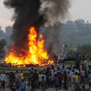 Vendredi 28 septembre: dix-neuf personnes sont mortes dans le crash d'un avion à Katmandou, au Népal. [Bikash Karki]