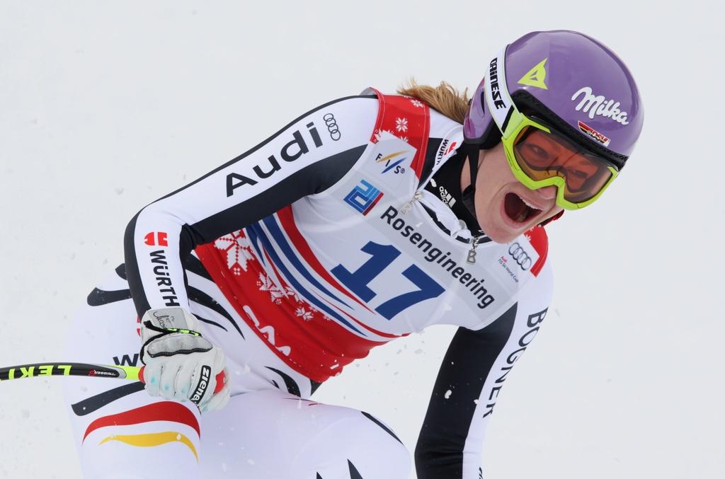 Maria Höfl-Riesch a volé la vedette à Lindsey Vonn. [SERGEI ILNITSKY]