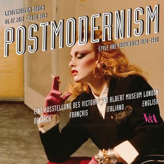 Le postmodernisme au Landesmuseum de Zurich: l'affiche. [Landesmuseum.]