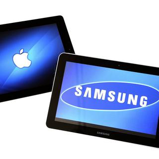 Samsung est l'un des concurrents d'Apple utilisant Android. [Lex van Lieshout]