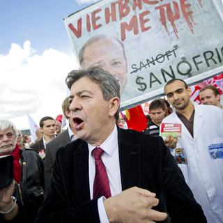 Jean-Luc Mélenchon a pris la tête de la manifestation contre l'austérité [Bruno Martin]