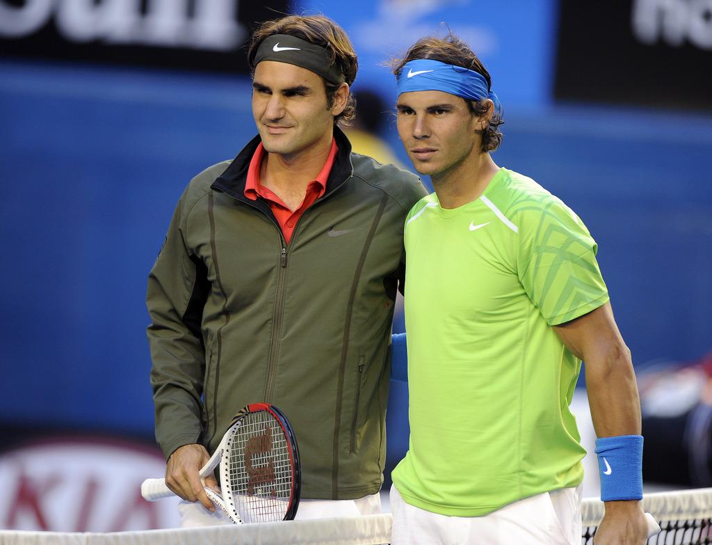 La rivalité de "gentlemen" entre Federer et Nadal a servi la cause du tennis. [Keystone - Andrew Brownbill]