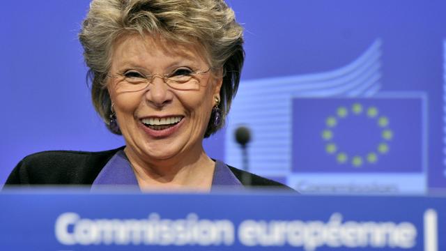 La commissaire européenne à la Justice Viviane Reding. [Georges Gobet]