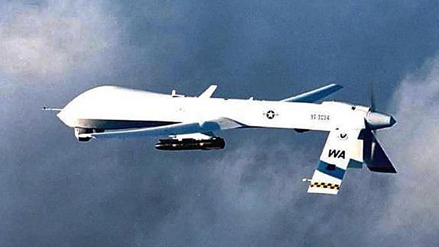 Un drone "Predator" de l'armée américaine équipé de missile. [US AIR FORCE/AFP]
