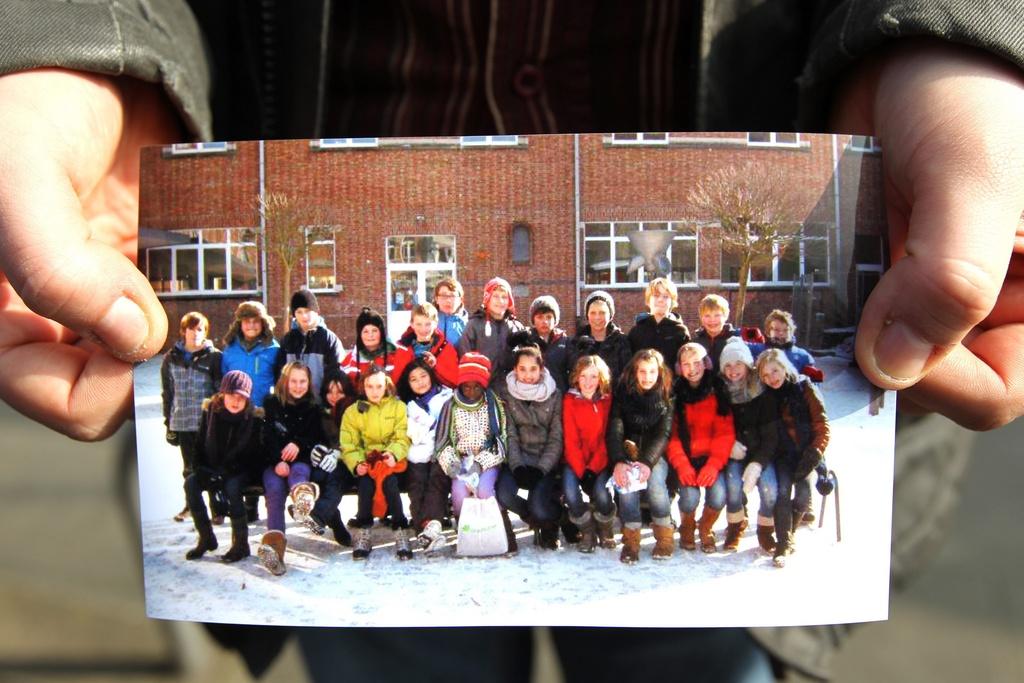 Une photo de la classe impliquée dans le drame de Sierre. [Olivier Hoslet]