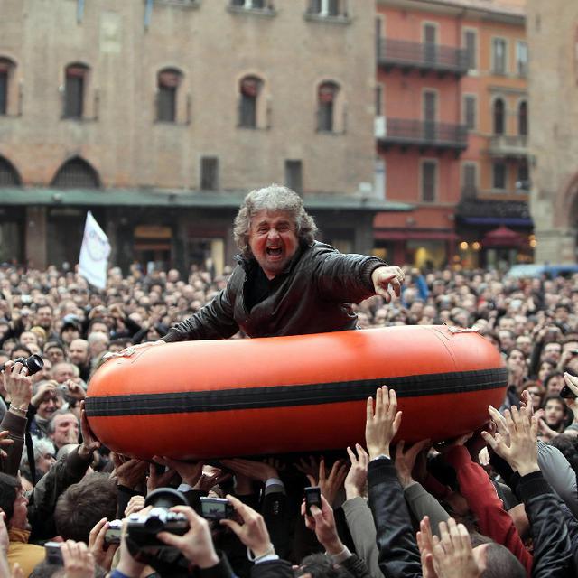 2017. Beppe Grillo - Cinq étoiles pour le peuple [ANSA]