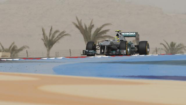 Rosberg s'est bien acclimaté au climat aride de Bahrein. [Luca Bruno]