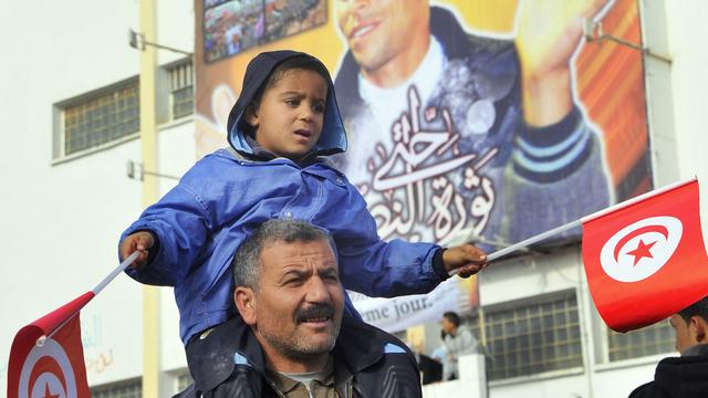 Les tensions restent vivent en Tunisie, un an après la révolution. [Hichem Borni]