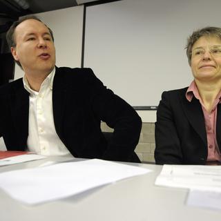 Pierre-Yves Maillard et Anne-Catherine Lyon seront accompagnés de Nuria Gorrite sur le ticket socialiste pour le Conseil d'Etat vaudois. [Laurent Gillieron]
