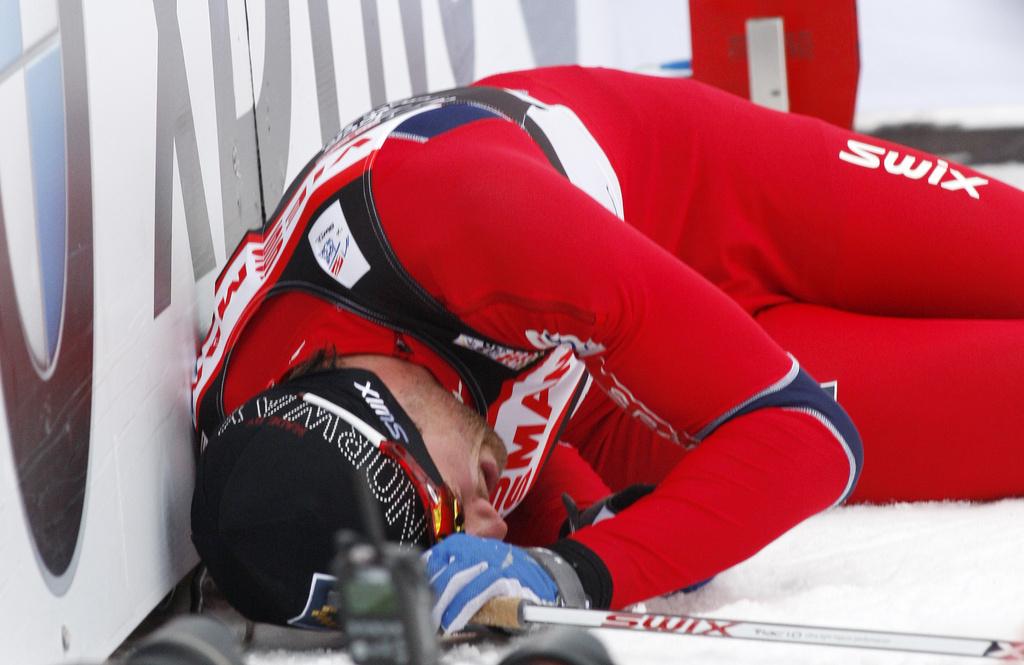 Northug a franchi la ligne d'arrivée à bout de forces. [A.Trovati]