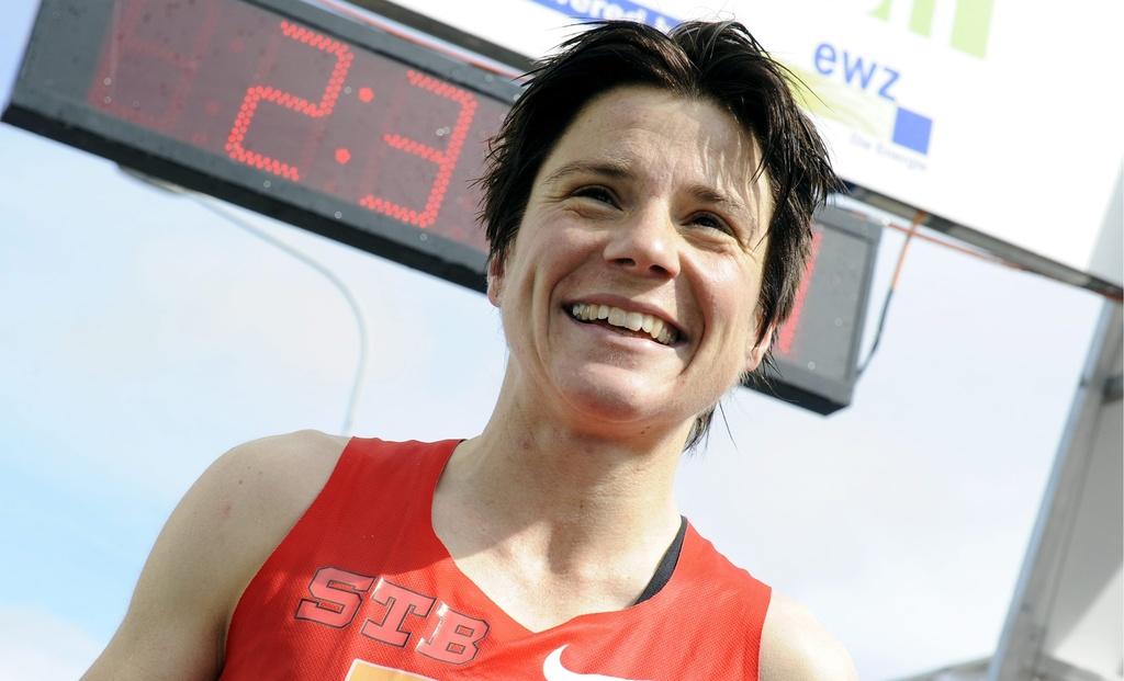 Tout sourire, Maja Neuenschwander vient de signer un joli exploit qui lui permet de se qualifier pour le marathon olympique. [WALTER BIERI]