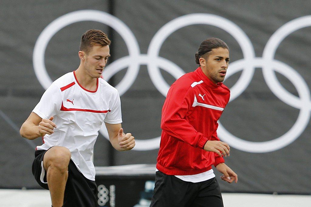 François Affolter et Ricardo Rodriguez devront se "contenter" de 80'000 francs pour l'équipe en cas de titre olympique. [PETER KLAUNZER]