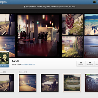 Instagram propose des profils sur le web.
