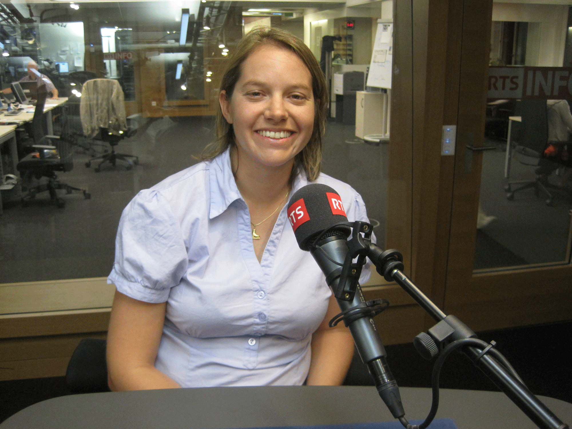 Sandrine Ray, future aumônière du sport et ancien membre de l'équipe nationale féminine de hockey sur glace. [Philippe Vaudan]