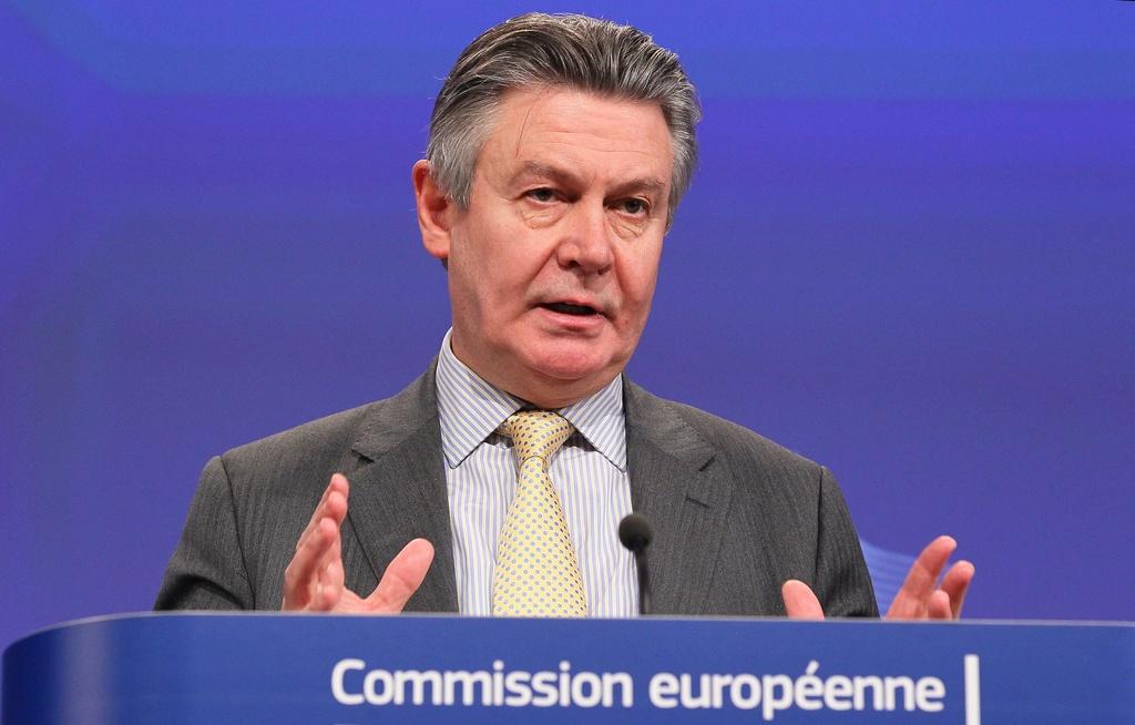 Le commissaire européen au Commerce, Karel de Gucht, a semé le doute en relevant l'existence de "scénarios" en cas de défaillance de la Grèce. [EPA/Keystone - Julien Warnand]