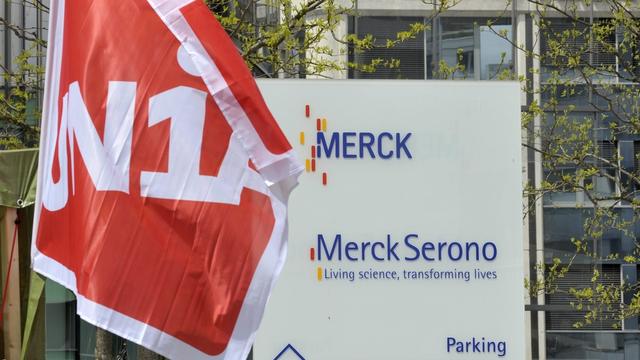 Chaque année, se déroule le "Merck Euro Forum" en Allemagne, les employés genevois espèrent se faire entendre. [Martial Trezzini]