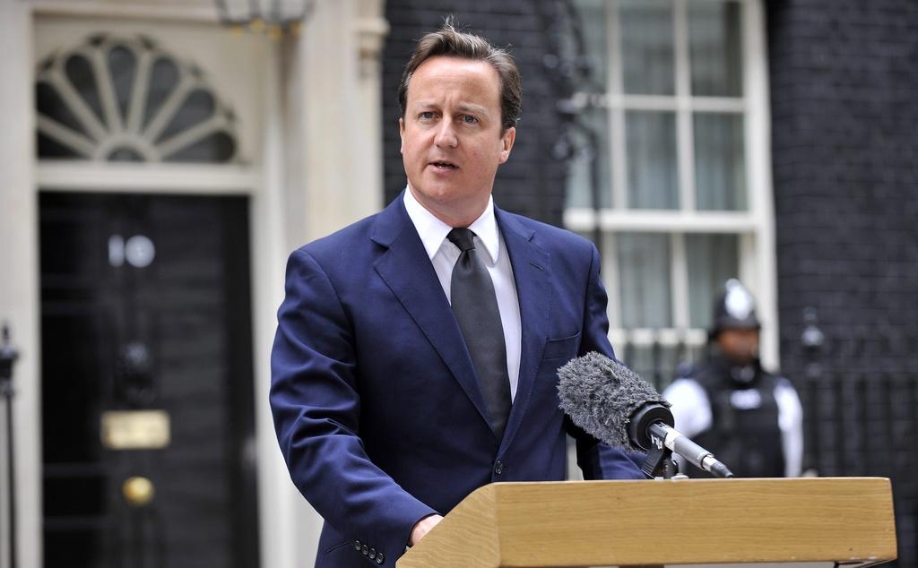 Le Premier ministre britannique David Cameron a affirmé que le Royaume-Uni "reste fermement décidé à faire respecter le droit des habitants des Falklands à décider de leur avenir." [ANDY RAIN]