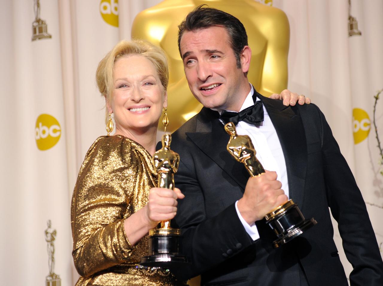 Meryl Streep et Jean Dujardin [AFP - Jason Merritt]