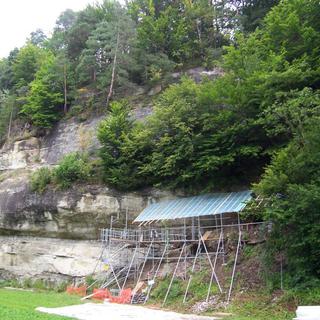 Le site archéologique de la Souche, sur la commune d'Arconciel, dans le canton de Fribourg. [DR]