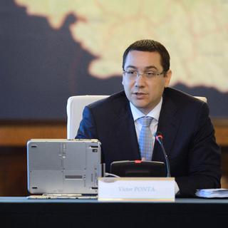 Le Premier ministre roumain Victor Ponta ce 11 juillet 2012 à Bruxelles. [Daniel Mihailescu]