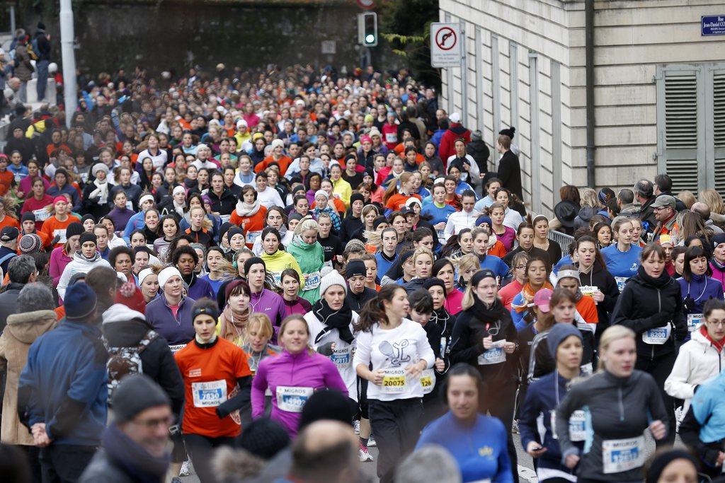 Plus de 33'000 personnes ont participé à cette Escalade, un record. [KEYSTONE - Salvatore Di Nolfi]