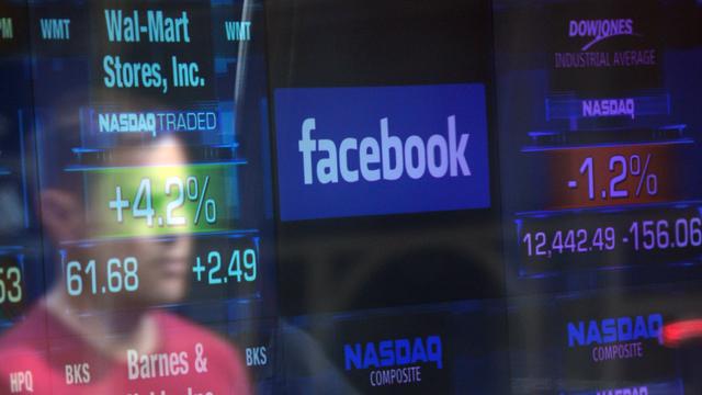 Facebook fait son entrée au Nasdaq. [AFP - Emmanuel Dunand]