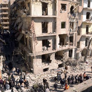 Des combats très violents se déroulent également dans la ville d'Aleppo. [George Ourfalian]