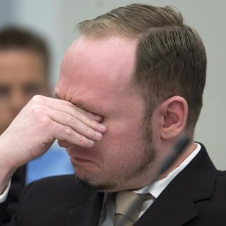 Anders Brevik a plaidé non coupable au premier jour de son procès à Oslo. [Keystone - Heiko Junge]