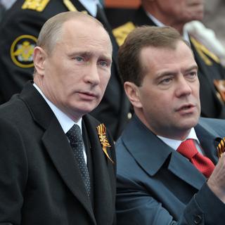Vladimir Poutine et Dmitri Medvedev [Ria Navosti]