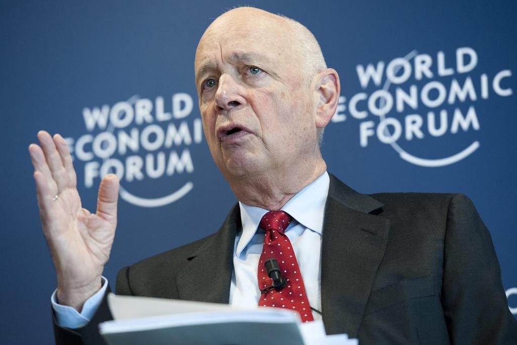 L'Allemand Klaus Schwab espère que les participants au WEF tireront les conséquences de la crise financière de 2009. [KEYSTONE - Laurent Gillieron]