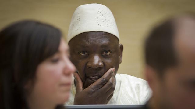 Thomas Lubanga avant l'annonce de son verdict le 15 mars 2012 à la Haye. [Keystone - Jan Daniels]