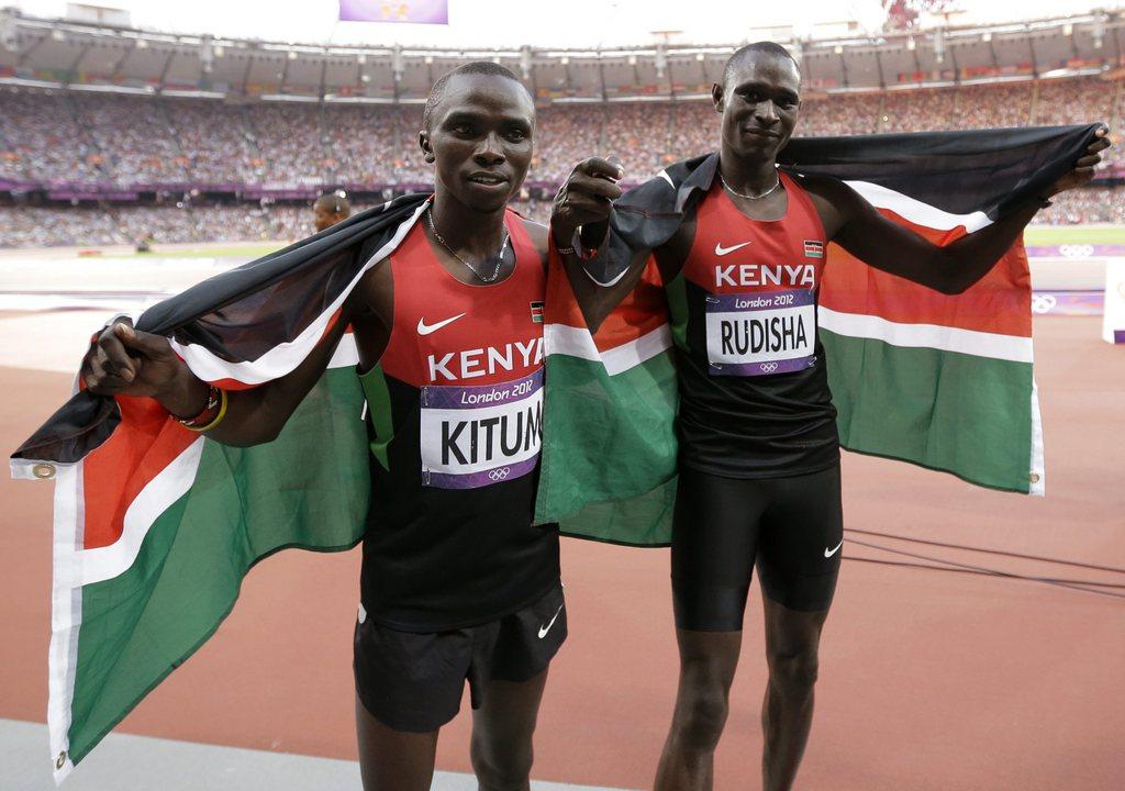 Timothy Kitum et David Rudisha ont redonné des couleurs au Kenya avec deux médailles sur 800m. [KEYSTONE - Matt Slocum]