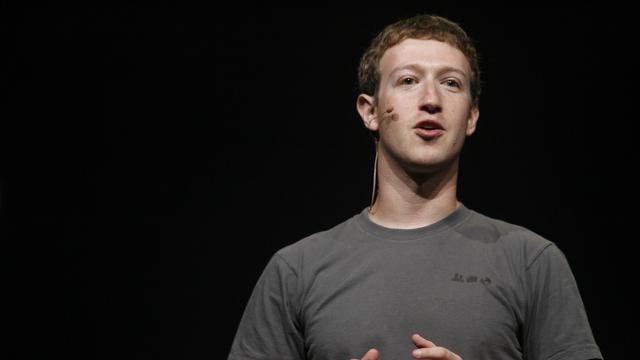 Mark Zuckerberg, CEO de Facebook, donnait sa 1ère conférence de presse depuis l'entrée en bourse. [Kimihiro Hoshino]