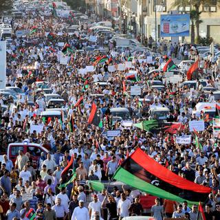 Des milliers d'habitants de Benghazi en Libye ont chassé de leur ville la milice islamiste Ansar al-Charia. [Mohammed Elryani]