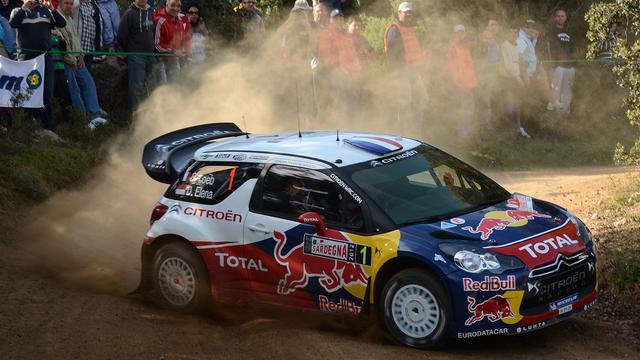 Le parcours de Sébastien Loeb en Sardaigne s'est arrêté sur une pierre dans la 3e spéciale. [Keystone]