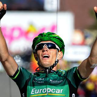 Pierre Rolland remporte la grande étape de montagne de ce tour 2012. [Pascal Pavani]