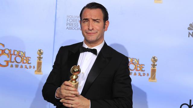 Jean Dujardin a remporté le prix du meilleur acteur comique pour son role dans le film muet "The Artist". [Lucy Nicholson]