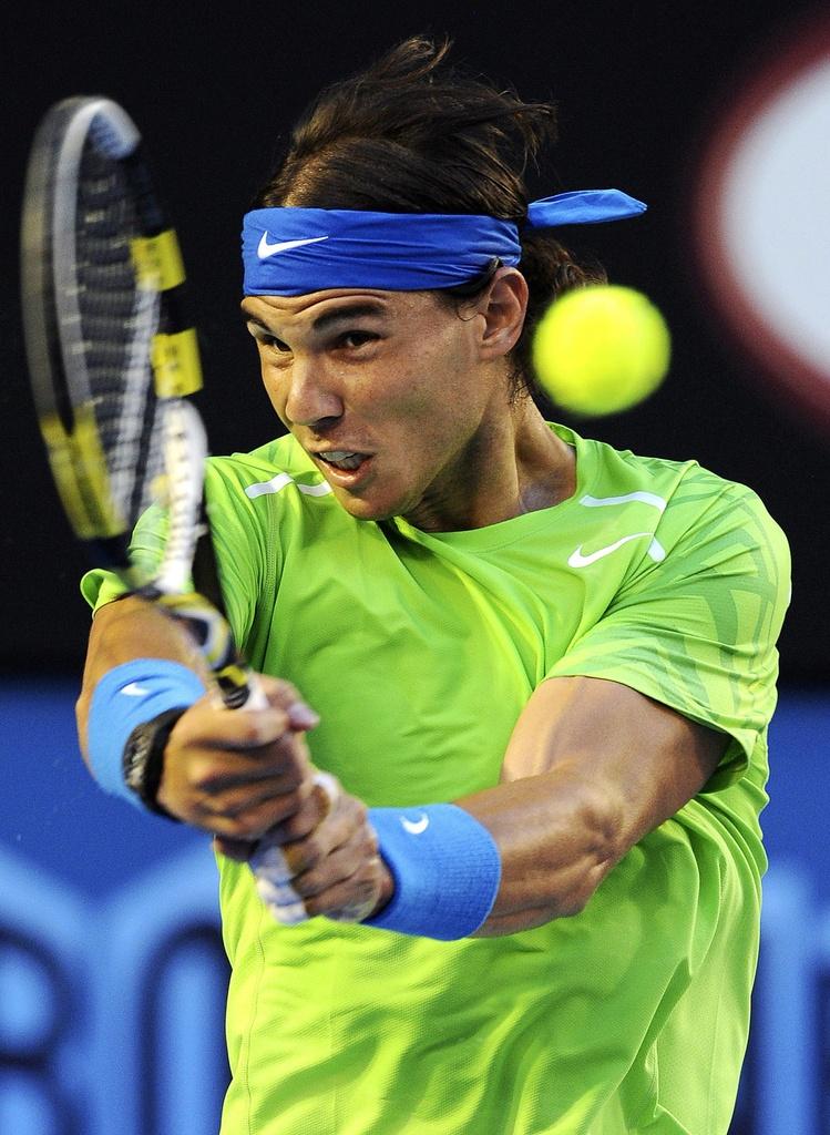 Rafael Nadal a tout donné. [KEYSTONE - JOE CASTRO]