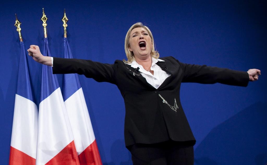 Marine Le Pen détient l'une des clés du second tour. [KEYSTONE - Ian Langsdon]