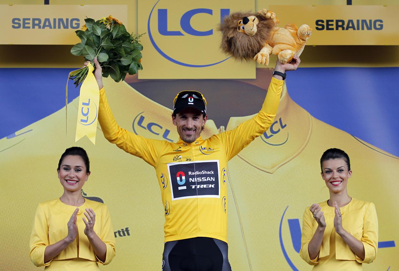 Cancellara ne se lasse pas du jaune. [REUTERS - Stephane Mahe]