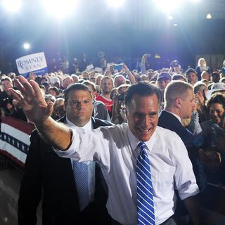 Mitt Romney à Denver, lundi 01.10.2012. [Jewel Samad]