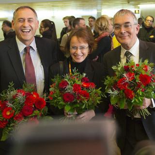 Les trois socialistes ont raflé les trois meilleures places aux élections à Bâle-Ville [Patrick Straub]