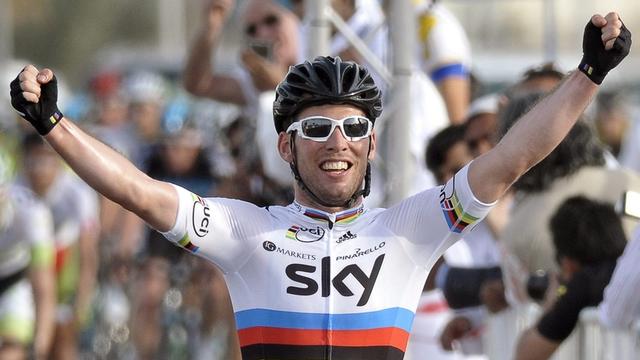 Cavendish a enlevé son 8e succès d'étape individuel dans le Giro auquel il participe pour la quatrième fois. [Nicolas Bouvy]