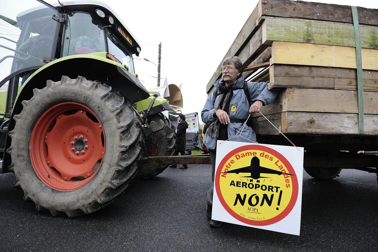 Le projet de nouvel aéroport à Nantes est très contesté. [AFP - Jean-Sébastien Evrard]