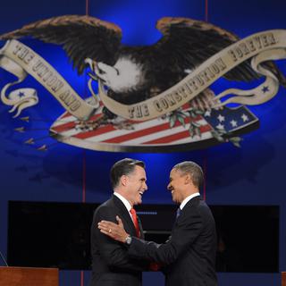 Lors du premier débat présidentiel, Mitt Romney n'a fait aucune gaffe. [Shawn Thew]